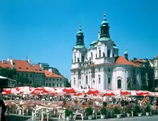 Old town square, Prague, Czech Republic. Creator: Peter Thompson