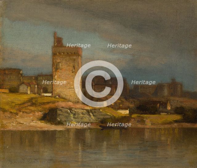 Old Tower at Avignon, c. 1875. Creator: Samuel Colman.