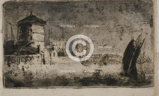 Old Tower, Leith, n.d. Creator: John Clerk.