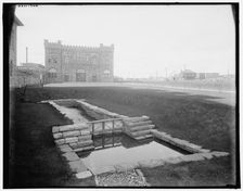 Old traders lock, Sault Ste. Marie, Ont., c1902. Creator: William H. Jackson