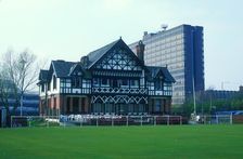 Old Trafford Bowling Club, Pavilion, Talbot Road, Old Trafford, Trafford, Manchester, 2004. Creator: Simon Inglis