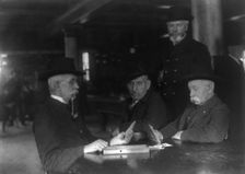 Old veterans playing cribbage at Soldiers Home, Washington, D.C., ca. 1900, c1900. Creator: Frances Benjamin Johnston