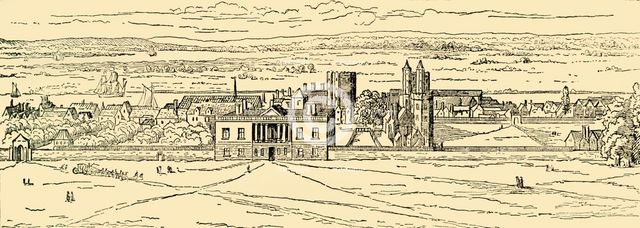 'Old View of Greenwich Palace. (After Hollar.)', (c1878). Creator: Unknown.