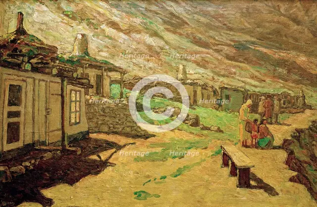 Old village in the Caucasus, 1940. Creator: Vogeler, Heinrich (1872-1942).
