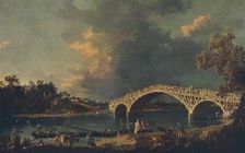 Old Walton Bridge 1754. Artist: Canaletto