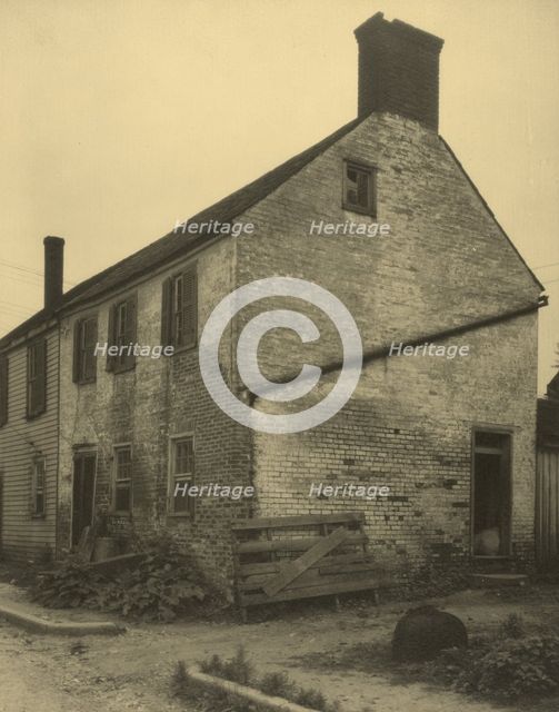 Old warehouse on former Market Yard, Falmouth, between 1925 and 1929. Creator: Frances Benjamin Johnston.