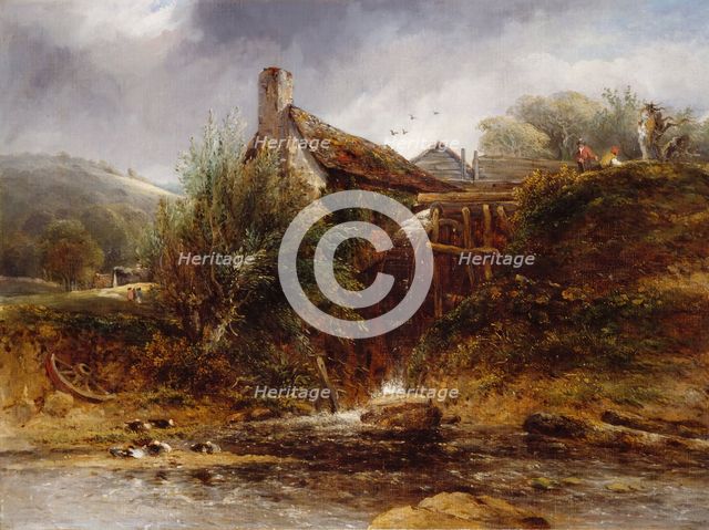 Old Water Mill, North Wales, 1830-1860. Creator: William Roberts.