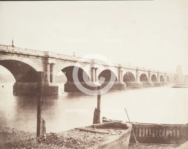 Old Waterloo Bridge, London, ca. 1846. Creator: William Henry Fox Talbot.