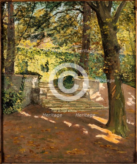 Old Waters of Passy (Delessert park), 1911. Creator: Georges-Emile Carette.