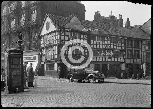 Old Wellington Inn, Old Shambles, Manchester, 1942. Creator: George Bernard Wood.