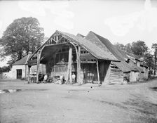 Old Wharf Storehouses, Newbury, Berkshire, c1860-c1922. Artist: Henry Taunt