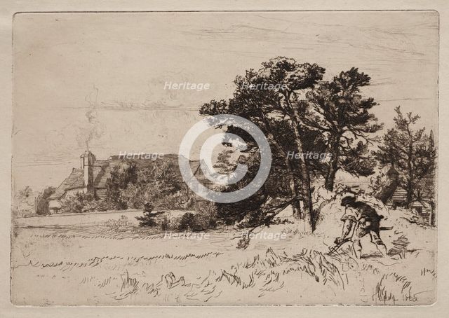 Old Willesley House, 1865. Creator: Francis Seymour Haden (British, 1818-1910).