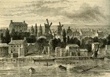 Old Windmills at Lambeth, about 1750 (c1878). Creator: Unknown