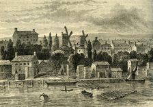 Old Windmills at Lambeth, about 1750 (c1878). Creator: Unknown