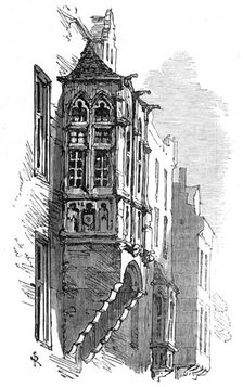 Old window, Brussels, 1872. Creator: Unknown