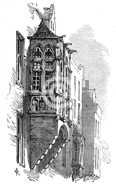 Old window, Brussels, 1872. Creator: Unknown.