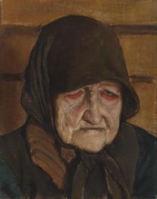 Old woman, 1896. Creator: Akseli Gallen-Kallela