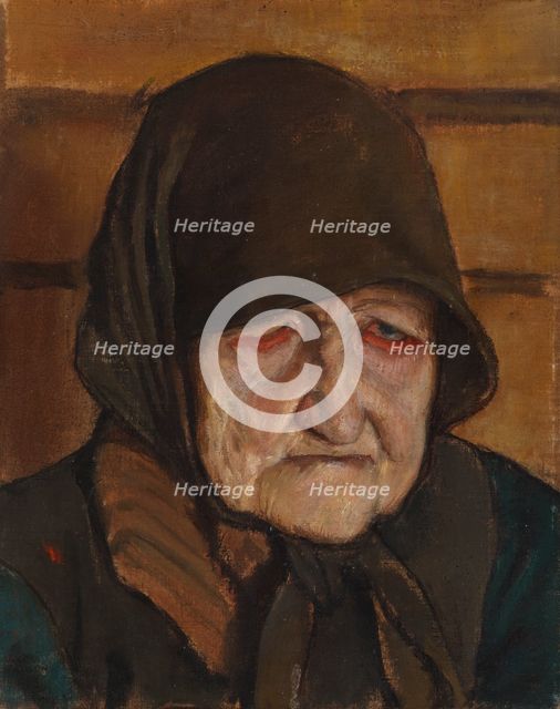 Old woman, 1896. Creator: Akseli Gallen-Kallela.