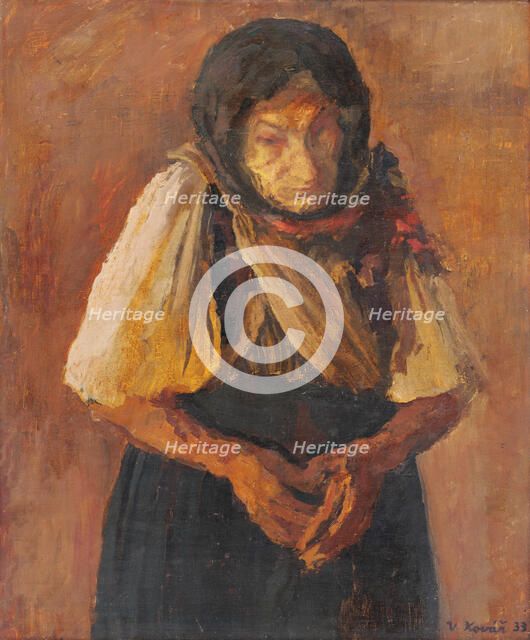 Old Woman, 1933. Creator: Vladimir Kovar.