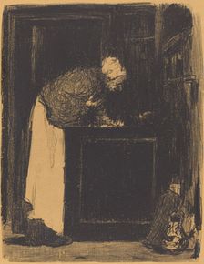 Old Woman at a Stove (Vielle Femme au Fourneau), 1893. Creator: Edouard Vuillard