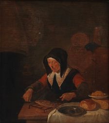 Old Woman at her Meal, 1635-1668. Creator: Gerritsz Quiringh van Brekelenkam
