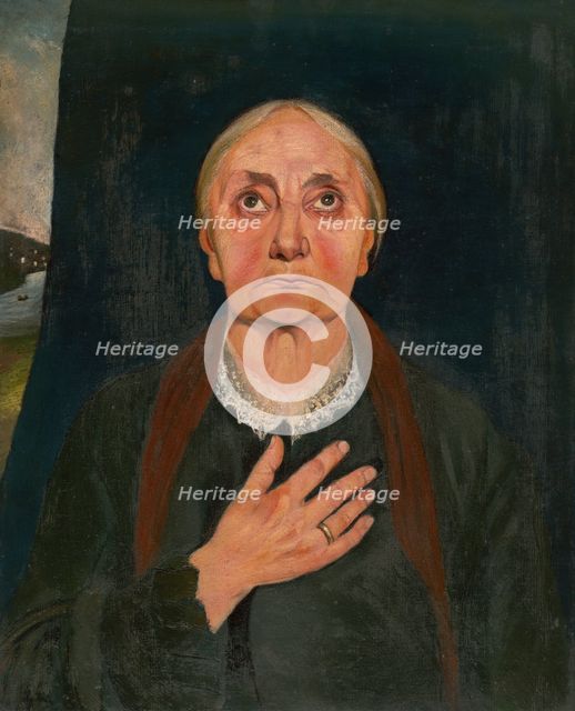 Old Woman at Prayer, 1900. Creator: Csontvary Kosztka Tivada.