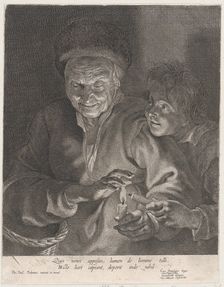 Old woman and a boy with candles, ca. 1620-30., ca. 1620-30. Creator: Possibly by Paulus Pontius