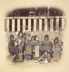 Old Woman and Children, about 1868. Creator: Felice Beato