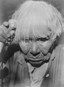 Old woman in mourning-Yuki, c1924. Creator: Edward Sheriff Curtis