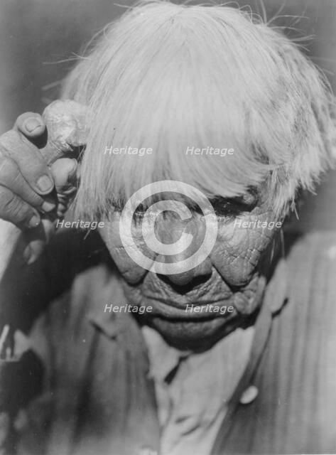 Old woman in mourning-Yuki, c1924. Creator: Edward Sheriff Curtis.