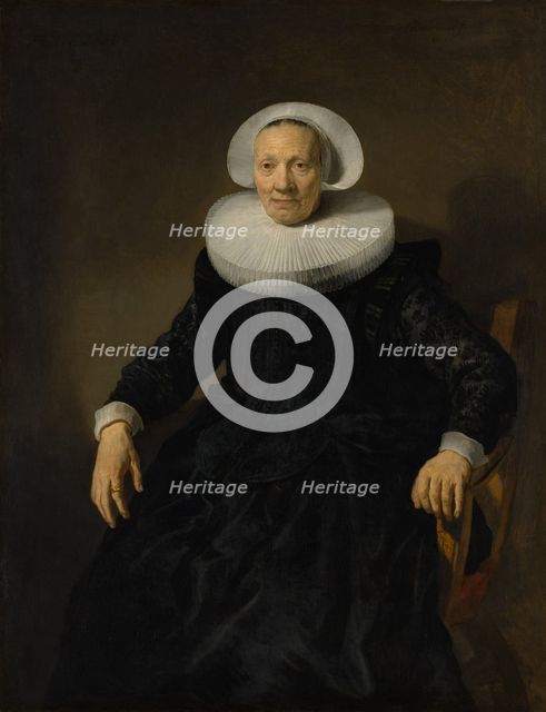 Old Woman in an Armchair. Creator: Attributed to Jacob Backer (Dutch, Harlingen 1608-1651 Amsterdam).
