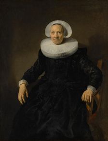 Old Woman in an Armchair. Creator: Attributed to Jacob Backer (Dutch, Harlingen 1608-1651 Amsterdam)