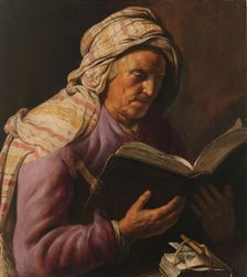 Old Woman Reading, 1626-1633. Creator: Jan Lievens