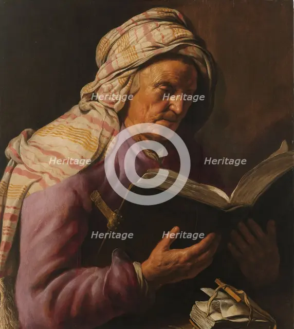 Old Woman Reading, 1626-1633. Creator: Jan Lievens.