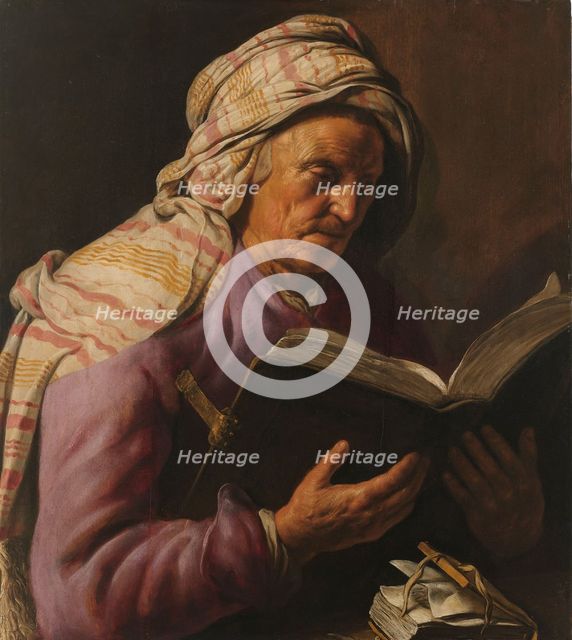 Old Woman Reading, 1626-1633. Creator: Jan Lievens.