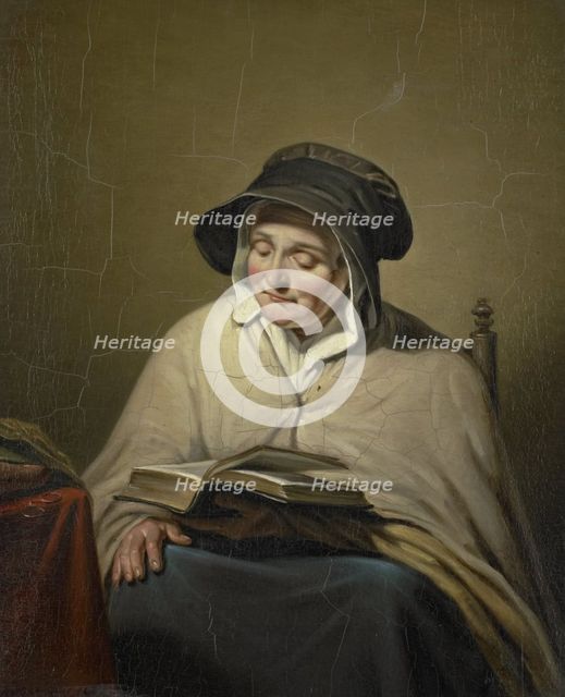 Old Woman Reading, 1820-1833. Creator: Cornelis Kruseman.