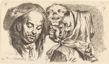 Old Woman Scolding a Man, 1765. Creator: Johann Eleazar Schenau