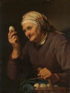 Old Woman Selling Eggs, 1632. Creator: Hendrick Bloemaert