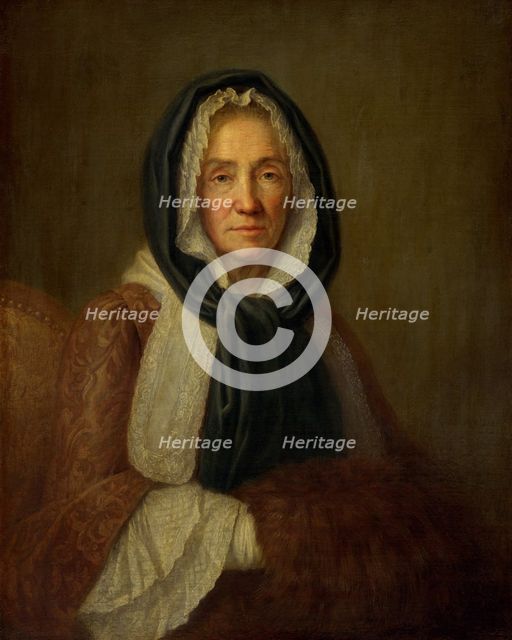 Old Woman with a Muff, second half 18th century. Creator: Unknown.