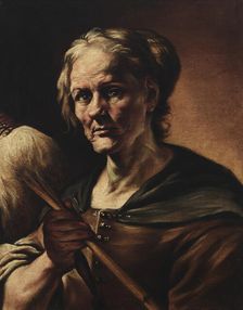 Old Woman with Distaff, c1690. Creator: Unknown