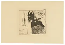 Old Women of Arles, from the Volpini Suite, 1889, printed after 1911. Creator: Paul Gauguin