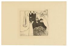 Old Women of Arles, from the Volpini Suite, 1889, printed after 1911. Creator: Paul Gauguin