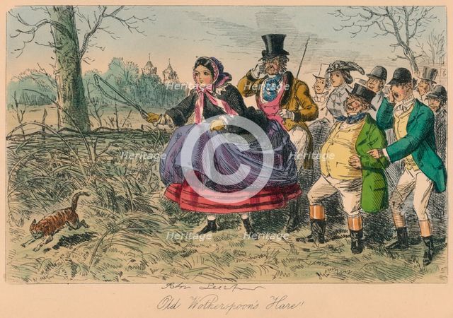'Old Wotherspoon's Hare!', 1858. Artist: John Leech.