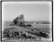 Old wreck, Point Judith, Narragansett, R.I., between 1880 and 1899. Creator: Unknown