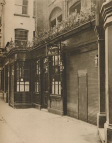 Olde Dr. Butler's Head, Established in Mason's Avenue in 1616 c1935. Creator: Unknown
