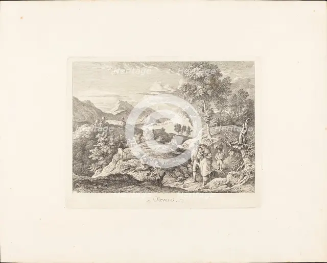 Olevano, c. 1831. Creator: Ludwig Richter.