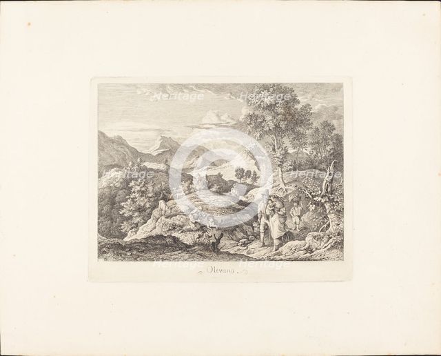 Olevano, c. 1831. Creator: Ludwig Richter.