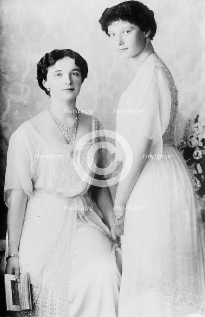 Olga & Tatiana of Russia, between c1910 and c1915. Creator: Bain News Service.