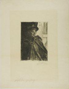 Olga Bratt, 1892. Creator: Anders Leonard Zorn