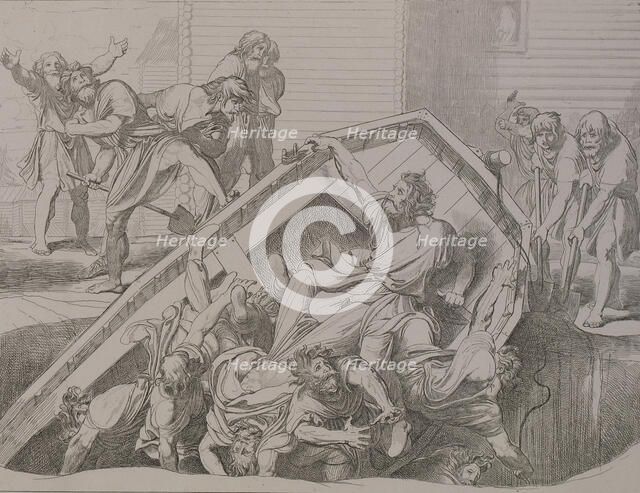 Olga's avenge to the Drevlians, 1832.